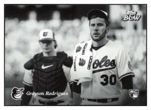 Grayson Rodriguez RC 2023 Topps Black/White #81 ROOKIE MLB ID:87110 - Picture 1 of 2