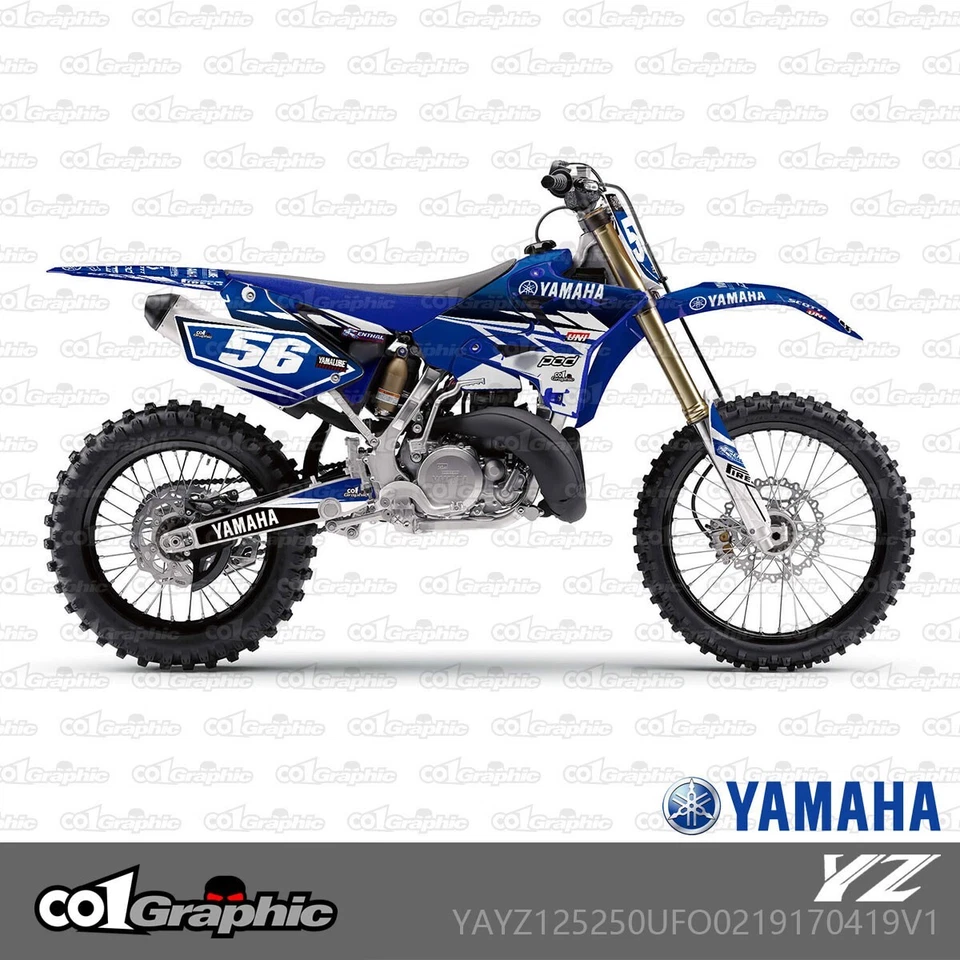KIT COMPLETO DE CALCOMANÍAS GRÁFICAS PARA KITS DE RESTYLE UFO YAMAHA YZ125 YZ250 2002-2019 Foto 1 de 1