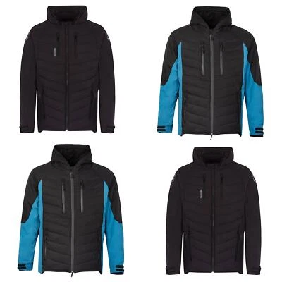 Spada Tino CE Waterproof Motorcycle Jacket Quilted Laminated Moped Hoodie Black - Image 1 of 4