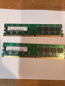 Hynix Memory 2GB (2x 1GB) 1GB 2Rx8 PC2-5300U-555-12 - Picture 1 of 2