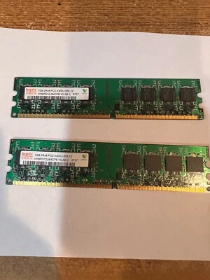 Hynix Memory 2GB (2x 1GB) 1GB 2Rx8 PC2-5300U-555-12 - Image 1 of 2