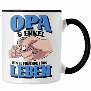 Trendation - Lustige Opa und Enkel Tasse Vatertag Spruch Geschenkidee für Opa vo