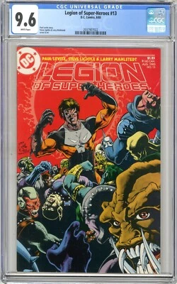 Legion of Super-Heroes  #13   CGC  9.6  NM+   White pgs  8/85  Steve Lightle &   - Image 1 of 2