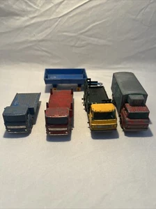 Lot Of Vintage Matchbox (4 Trucks, 1 Wagon/trailer)  - Picture 1 of 15