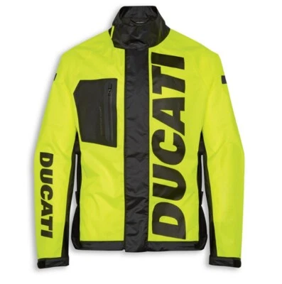 Ducati Spidi Aqua Rain Jacket Rain Suit Neon Yellow New - Image 1 of 2