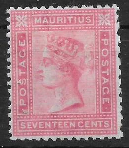 MAURITIUS SG96 1880 17c ROSE MTD MINT (r) - Bild 1 von 1