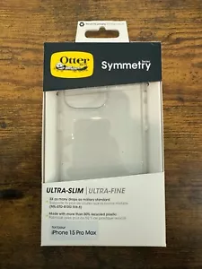 OtterBox SYMMETRY Series Case for iPhone 15 Pro MAX - Stardust - Clear Glitter - Picture 1 of 5