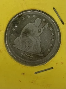 1877 - Liberty Quarter - Bild 1 von 2