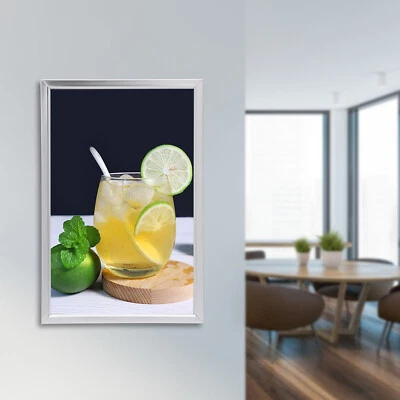 18x24" LED Backlit Movie Poster Art Picture Frame Light Box Advertising Display - Image 1 of 4