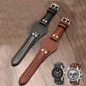 22mm Strap Fit For Fossil CH2891 CH3051 CH2564 CH2565 Genuine Leather Watchband - Picture 1 of 16