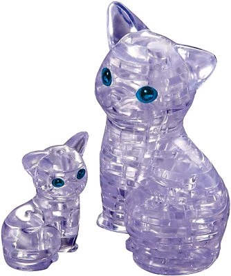 Puzzle Cristal 3D Puzzle "Gato" 49 Piezas Beverly 50156 Japón Foto 1 de 4