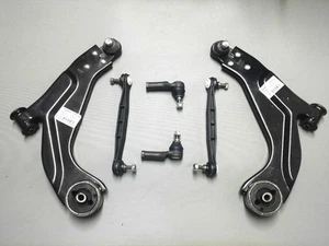 FOR JAGUAR X TYPE 2001 2 FRONT LOWER WISHBONE  ARM B/JOINT 2 TRACK END 2 LINKS - Picture 1 of 1