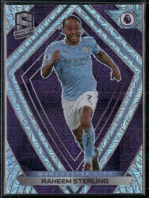 2020-21 Panini Chronicles Spectra Premier League Purple Mojo #5 Raheem Sterling - Image 1 of 2