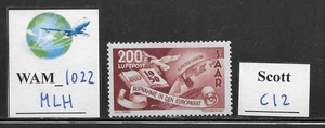 WAM_1022. SAAR. 1950 EUROPE COUNCIL air stamp. Scott C12. Mint - Picture 1 of 1