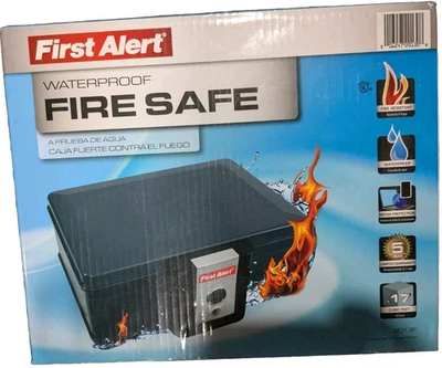 First Alert 2017F WATER AND FIRE PROTECTOR FILE CHEST, 0.17 CUBIC FEET NEW - Image 1 of 3