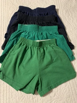 Soffe Shorts Girls Medium 8/10 Elastic Waistband Cotton Blend Set Of 4 - Image 1 of 4