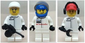 LEGO&reg; Minifigure Driver Mechanic from Set 75911 McLaren Mercedes sc004 sc005 sc006