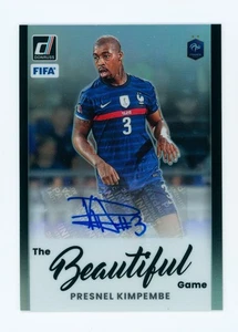 2022-23 Presnel Kimpembe Panini Donruss Black France Autographed Card 1/1 - Picture 1 of 3