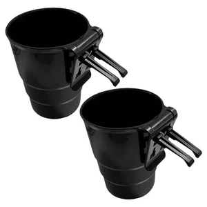Caja de almacenamiento de asiento con portavasos de coche de 2 piezas con tapetes bling para niñas botella de agua negra - Imagen 1 de 12