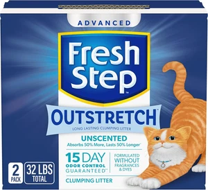 Outstretch Advanced Long Lasting Clumping Litter Simply Unscented, Activated Cha - Picture 1 of 12