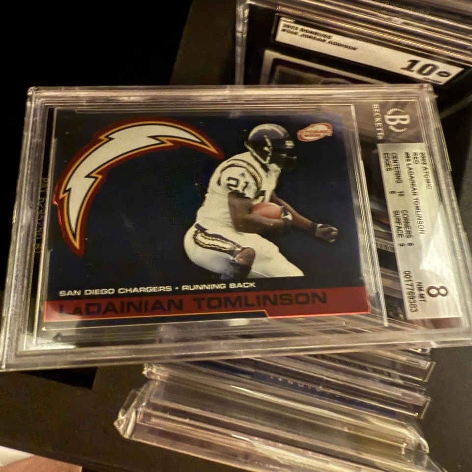 2002 Pacific Atomic Red Ladainian Tomlinson BGS-8 - Image 1 of 1