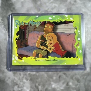 Rick and Morty Season 1 Trading Card with Top Loader #25 World Domination - Picture 1 of 2