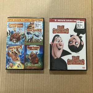 NEW SEALED DVD LOT: Open Season 1 2 3 & Scared Silly / Hotel Transylvania 1 & 2 - Picture 1 of 3