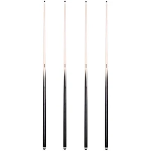 OKKO 1-Piece Pool Billiard House Bar Cue Sticks 57”, Screw-On Tip, Pack of 4 - Picture 1 of 9