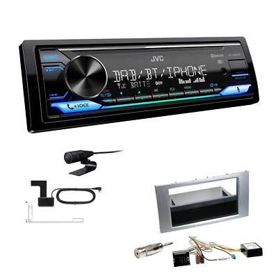 JVC Digital 1-DIN Autoradio DAB+ Bluetooth für Ford S-Max silber mit Canbus - Bild 1 von 4