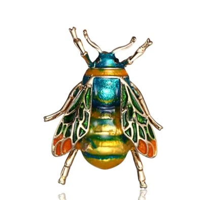 Moda Mujeres Animal Insecto Abeja Bufanda Mantón Broche Prendedor Bisutería Foto 1 de 4