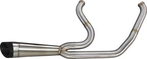Two Brothers Racing Comp-S 2 into 1 Turnout M8 Softail Exhaust 005-5120199-SG - Picture 1 of 1