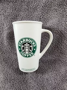Starbucks Ceramic Mug 16oz Mermaid Logo To Go White - Picture 1 of 7