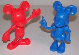 Vintage Walt Disney Mickey & Minnie Mouse 6" Figures by Louis Marx 1971 - Picture 1 of 6