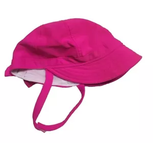 Koala Kids Baby Girls Hot Pink Hat 12-24 Monrhs Sun Summer - Picture 1 of 4