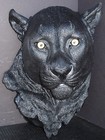 NIGHT VISION  Large Hanging Panther Head  Statue Figurine  H16" x D7.5" x W11"