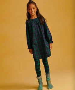 NWT J.Crew Crewcuts Girls' Long-sleeve Printed Nightgown in Holiday, Sz M - Picture 1 of 3