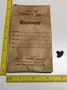 Starrett Micrometer 256 Replacement Part 13695 Spindle Anvil Disc NOS 673054 VTG - Picture 1 of 6