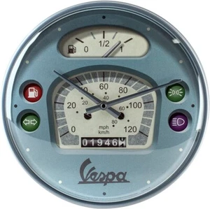 (51203) Orologio da Parete Vespa Tacho, Ø 31 x 6, acciaio, Vintage - Imagen 1 de 7