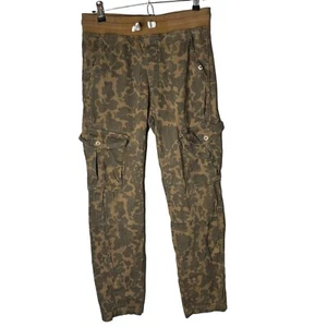 Lucky Brand Cargo Pants Boys Size Large Camo Pull On Cotton Stretch Brown - Picture 1 of 10