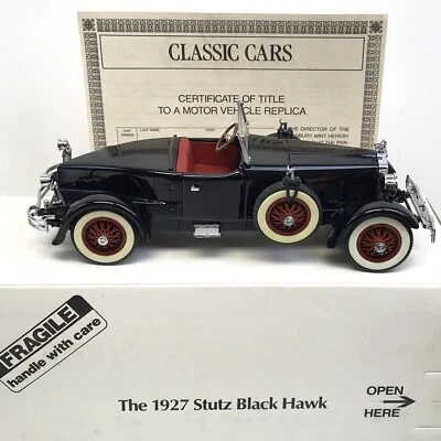 Danbury Mint 1927 Stutz Black Hawk, Black Die-Cast Republica w/ Box, Title - Image 1 of 4