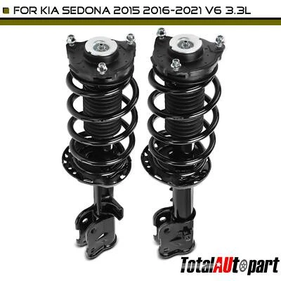 2Pcs Complete Strut & Coil Spring Assembly for Kia Sedona 2015-2021 Front Side Foto 1 de 4