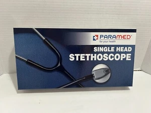 Paramed Professional Single Head Student Doctor Nurse Classical StethoscopeBLACK - Picture 1 of 15