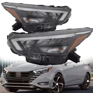 Headlight For Nissan Versa 2020-2024 LED Headlamp Left Driver / Passenger Right - Picture 1 of 10