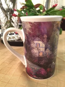 Thomas Kinkade Gemälde "Hometown Bridge" Kaffee-/Teetasse, 2003. - Bild 1 von 6