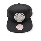 Mitchell & Ness Brooklyn Nets Color Popz Black Adjustable Snapback Hat Cap