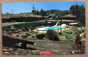 Postal vintage Sherwood Forest Motel Center of Gaberville, California - Imagen 1 de 2