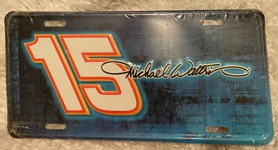 New Michael Waltrip Nascar Racing License Plate - Image 1 of 2