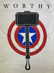 Sdcc 2023 Give Away Marvel WORTHY Unisex T-Shirt - Picture 1 of 7