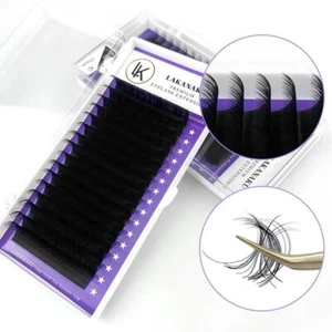 Einzelne Wimpern Extensions Matt Volume Lashes Fluffy 16 Reihen Beauty C D - Bild 1 von 12