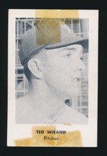 1958 Seattle Popcorn (PCL) -TED WIEAND (Seattle Rainiers) -Cincinnati Reds